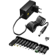 3-12V universalströmförsörjning Max 1,5A inkl. 11 adaptrar (7 DC-adaptrar + 3 USB + 1 skruvterminal)