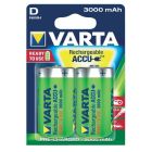 VARTA Power Accu D / R20 / Mono (2 st) 3000mAh uppladdningsbara batterier