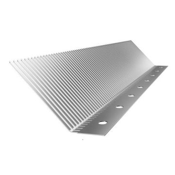 Taköverhängsskydd av rostfritt stål, 50 cm långt