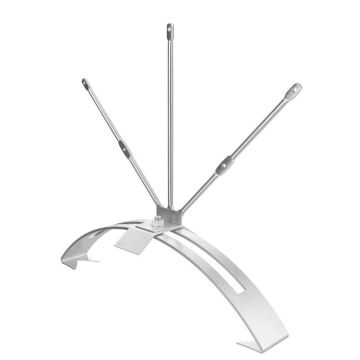 Rökskydd 3-bent upp till 410 mm