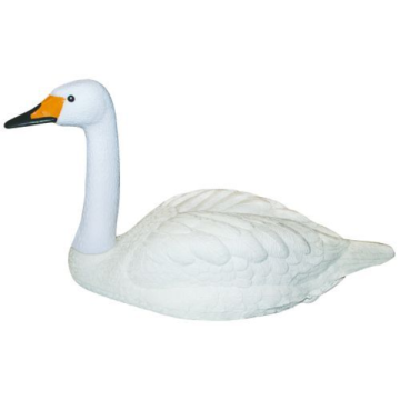 Läskig svan, vit 43 cm hög