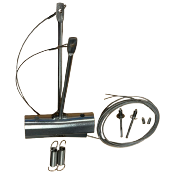 Ränntrådshållare för rund pärla komplett med smådelar (monterad i ena änden) 