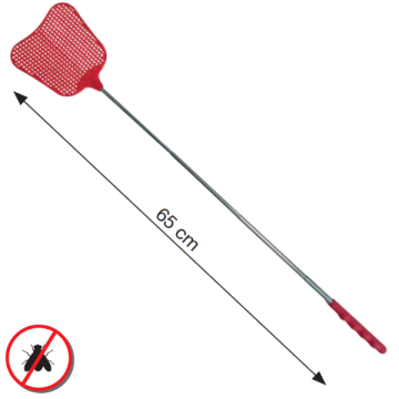 Teleskopisk fluesmækker - rød
