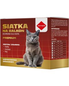 Paketl&ouml;sning katt- och f&aring;gelskyddsn&auml;t 40 mm balkong/balkong 5 x 3 m